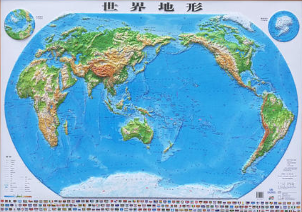 世界立体地形模型